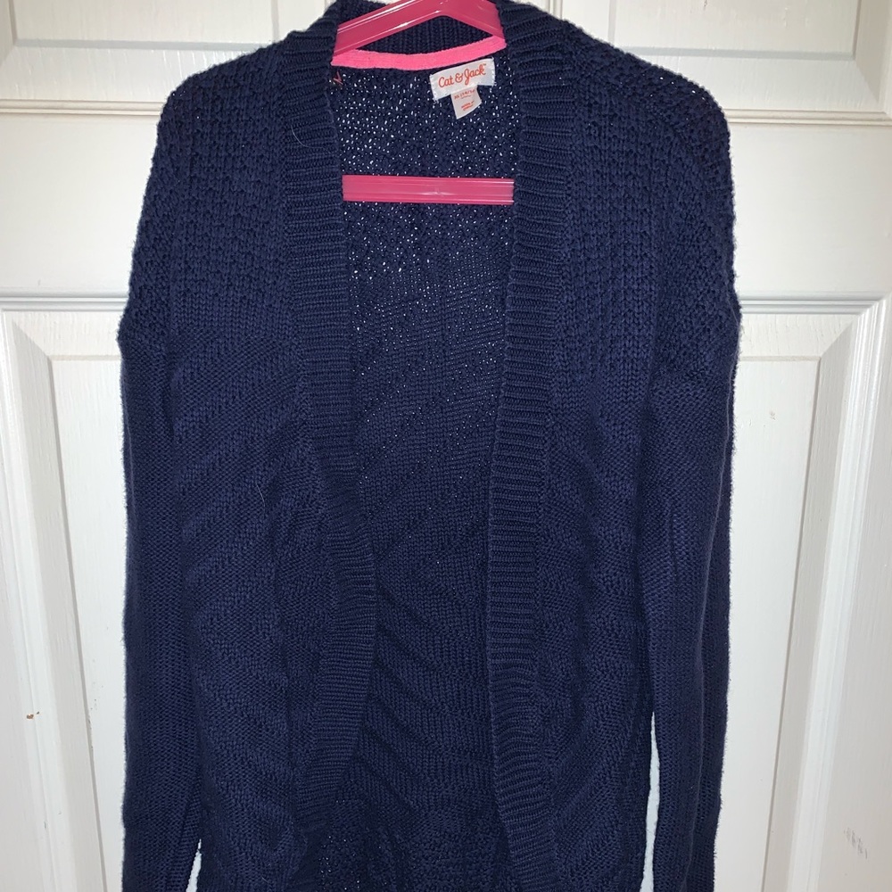 Blue cardigan